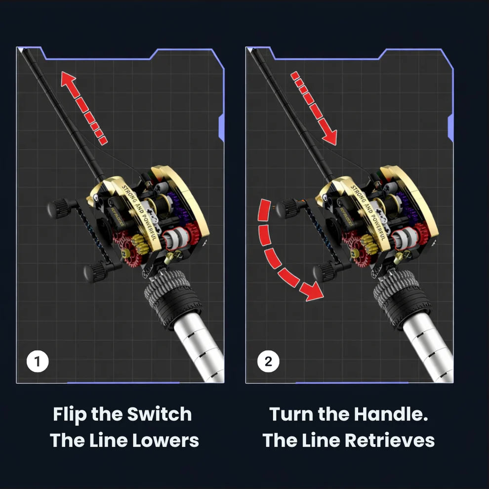 BrickCast™- Precision build fishing Rod