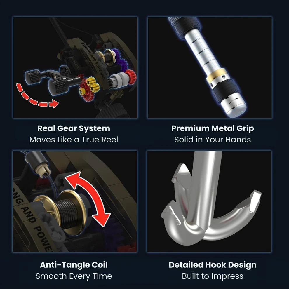 BrickCast™- Precision build fishing Rod