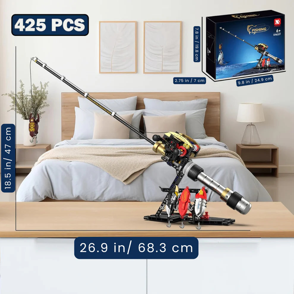 BrickCast™- Precision build fishing Rod